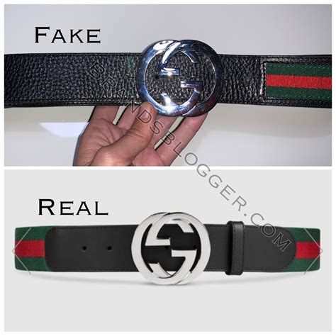 gucci web belt with g buckle real vs fake